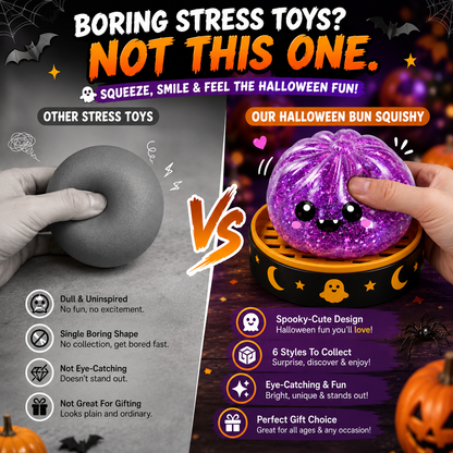 Pureluxo®70% OFF TODAY🎃 Halloween Steamed Bun Squishy Mystery Box Toy🔥