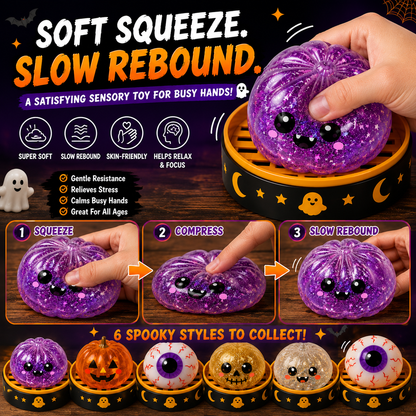Pureluxo®70% OFF TODAY🎃 Halloween Steamed Bun Squishy Mystery Box Toy🔥