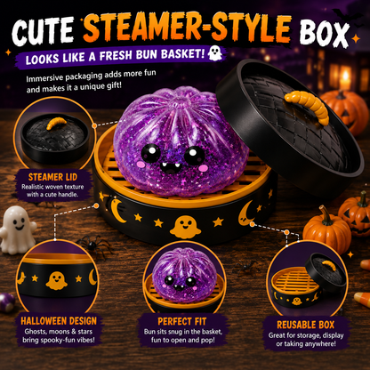 Pureluxo®70% OFF TODAY🎃 Halloween Steamed Bun Squishy Mystery Box Toy🔥
