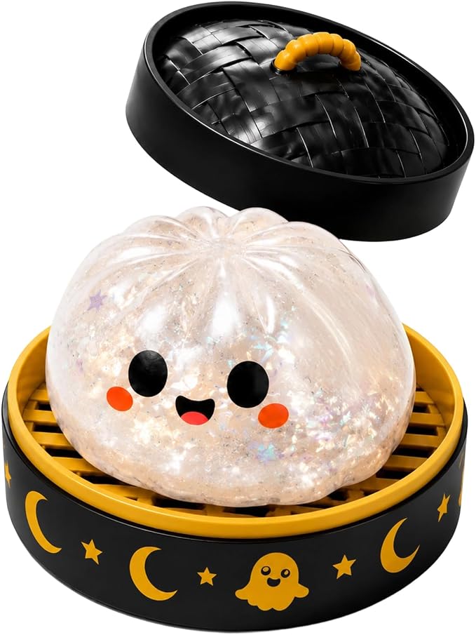 Pureluxo®70% OFF TODAY🎃 Halloween Steamed Bun Squishy Mystery Box Toy🔥