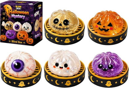 Pureluxo®70% OFF TODAY🎃 Halloween Steamed Bun Squishy Mystery Box Toy🔥