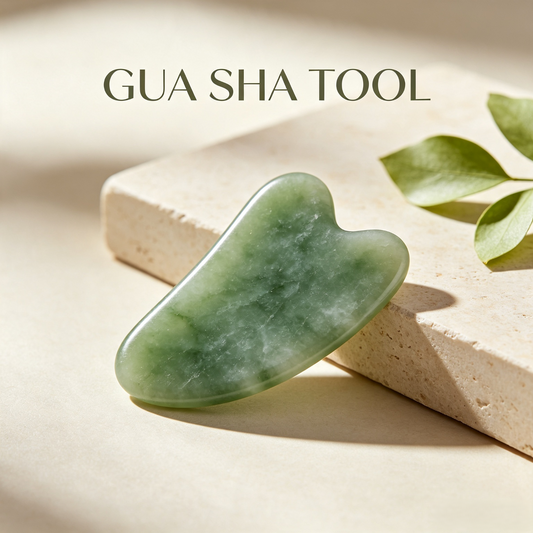 Natural Stone Heart Shape Gua Sha Facial Massage Tool